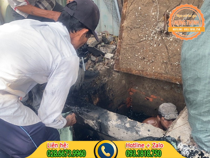 Xử l&yacute; nước trong đường cống giai đoạn cuối.